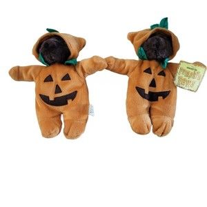 Halloween Brown Bears Pumpkin Costume Plush Toy 2000 Four Star Intl